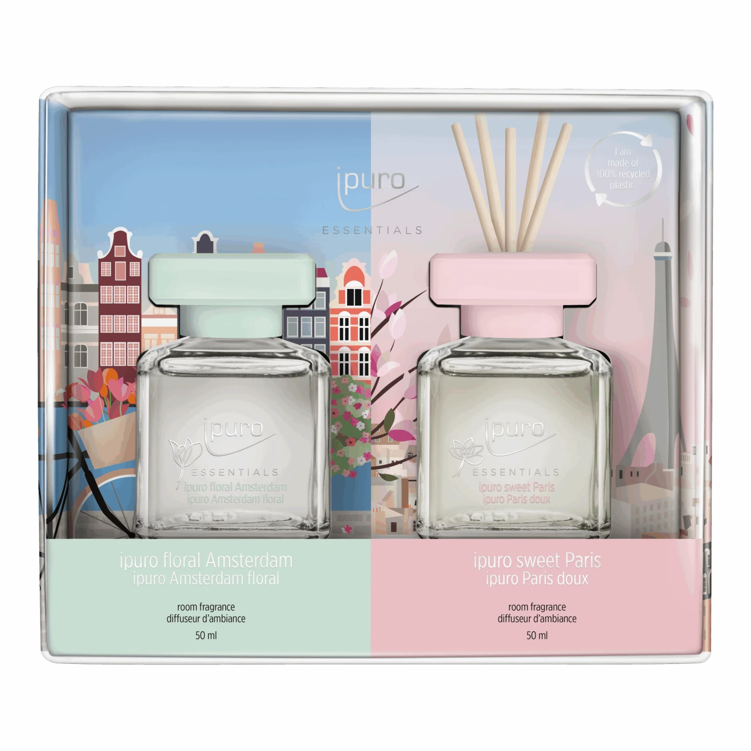 ESSENTIALS Ipuro Sweet Paris & Floral Amsterdam Raumduft-Set 1 ESSENTIALS Ipuro Sweet Paris & Floral Amsterdam Raumduft-Set