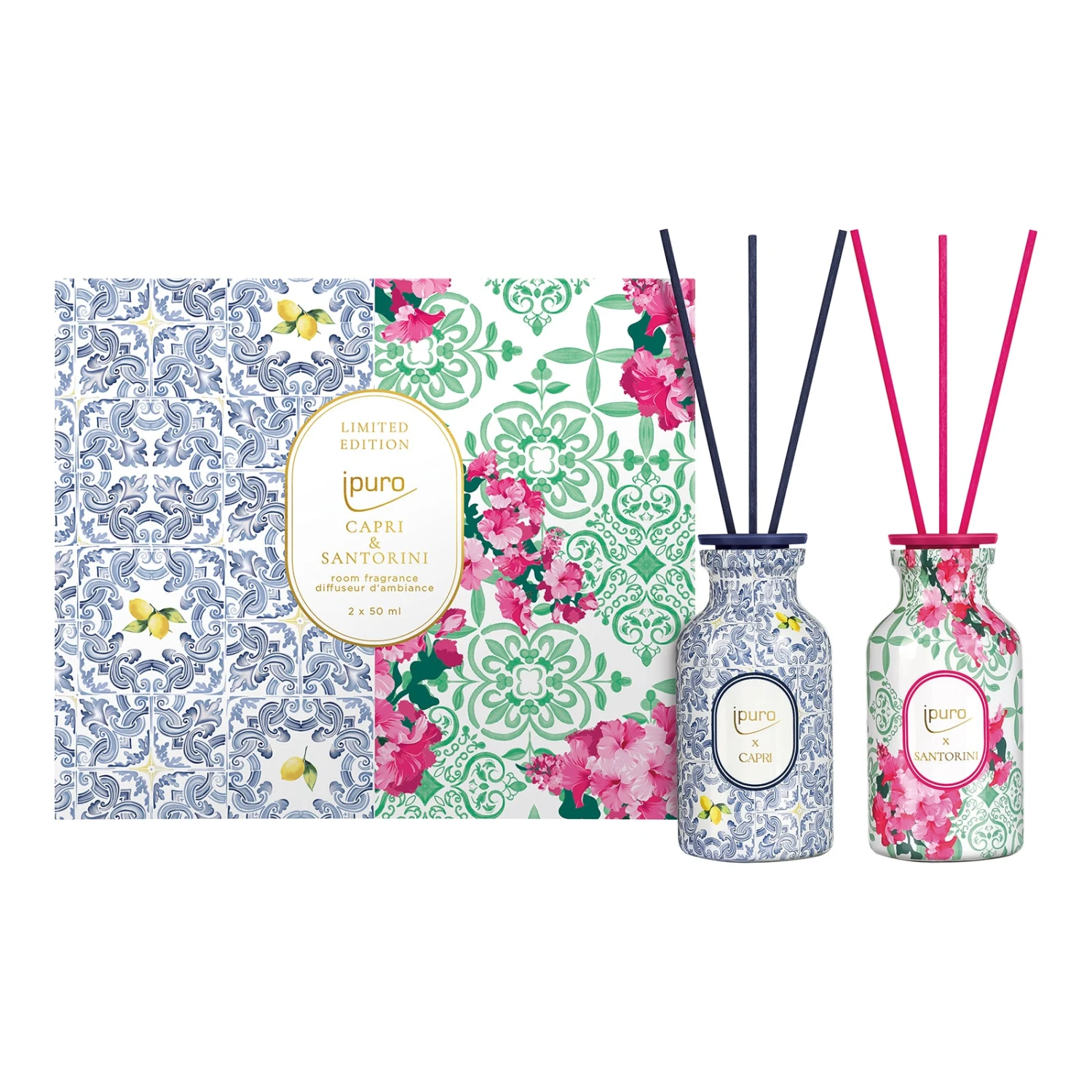 LIMITED EDITION Ipuro Capri & Santorini Raumduft-Set 1 LIMITED EDITION Ipuro Capri & Santorini Raumduft-Set