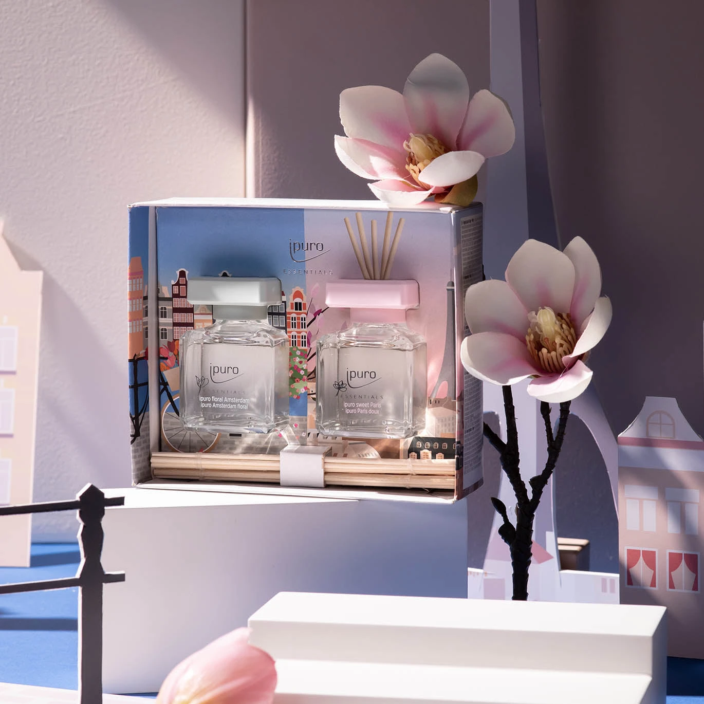 ESSENTIALS Ipuro Sweet Paris & Floral Amsterdam Raumduft-Set 2 ESSENTIALS Ipuro Sweet Paris & Floral Amsterdam Raumduft-Set – Bild 2